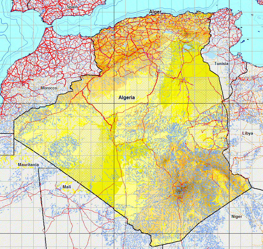 Map of Algeria